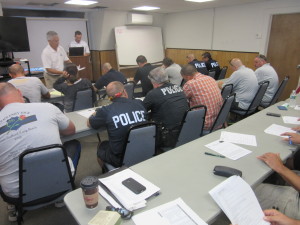 Officers in the classroom session